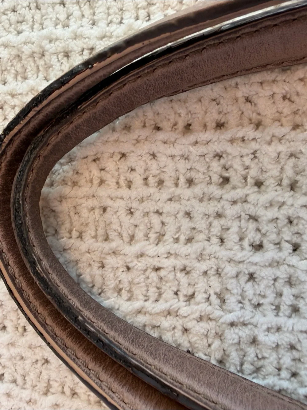Michael Kors Brown Logo Tote with Light Tan Handles